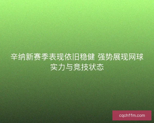 辛纳新赛季表现依旧稳健 强势展现网球实力与竞技状态